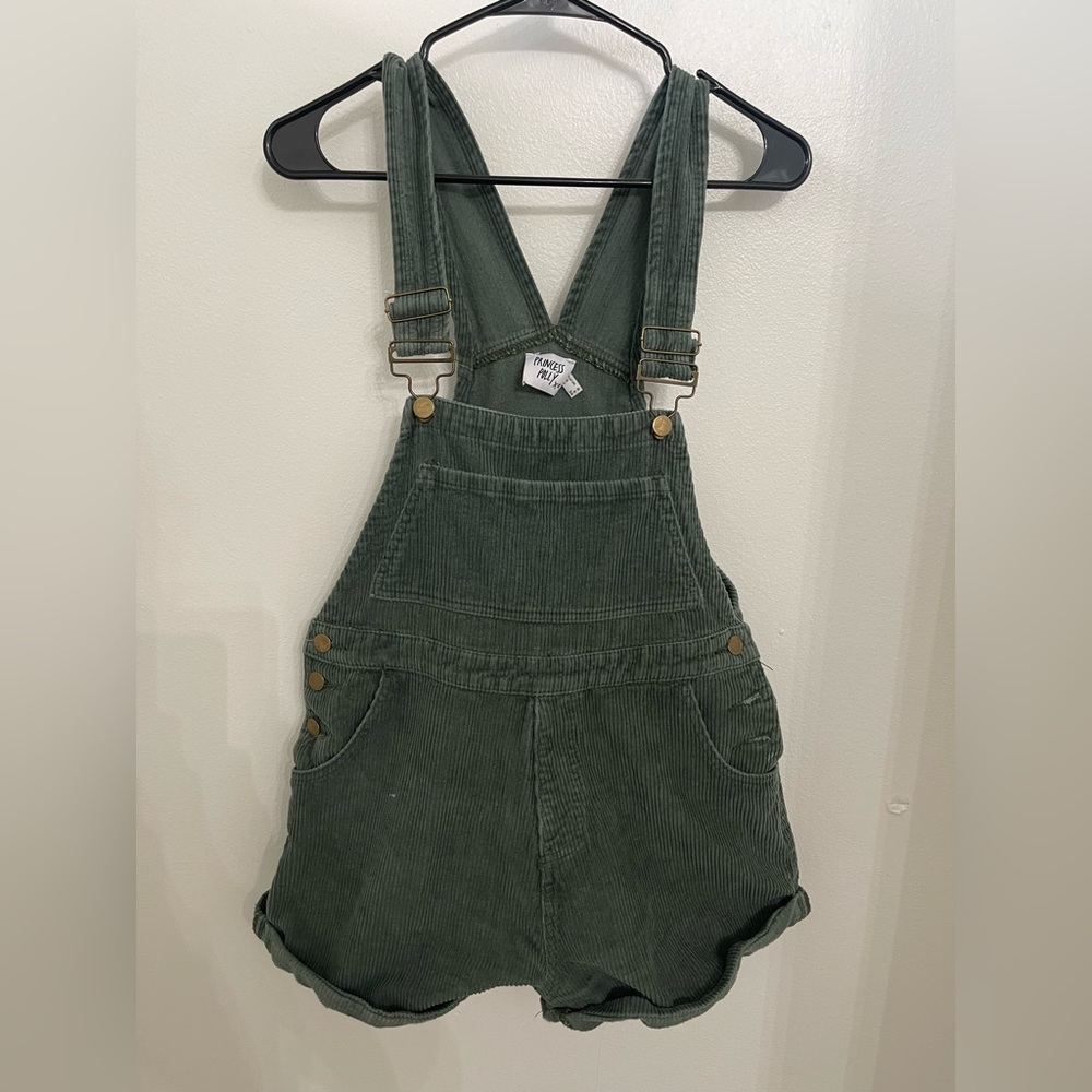 Green princess Polly overall shorts